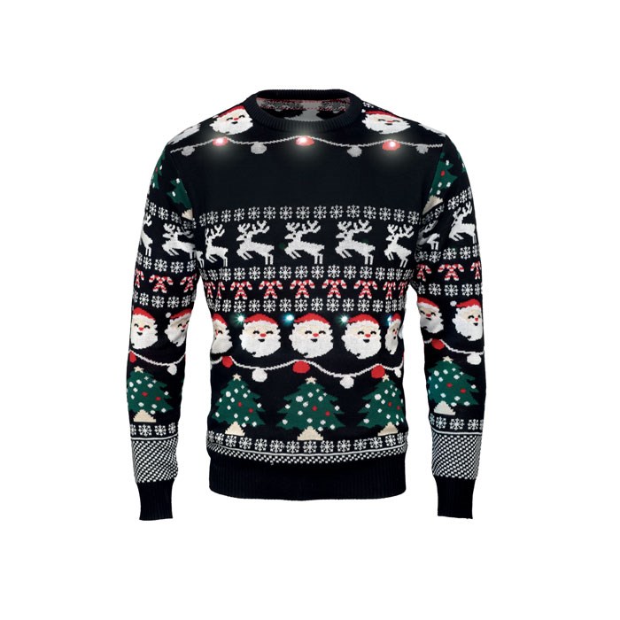 SHAMIS - Weihnachts-LED-Pullover S/M